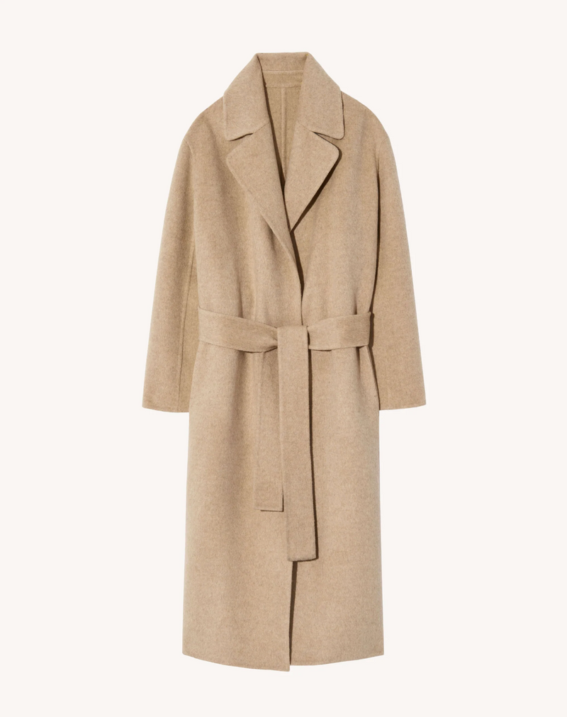 Jarel Wrap Coat, Hazelnut