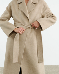 Jarel Wrap Coat, Hazelnut