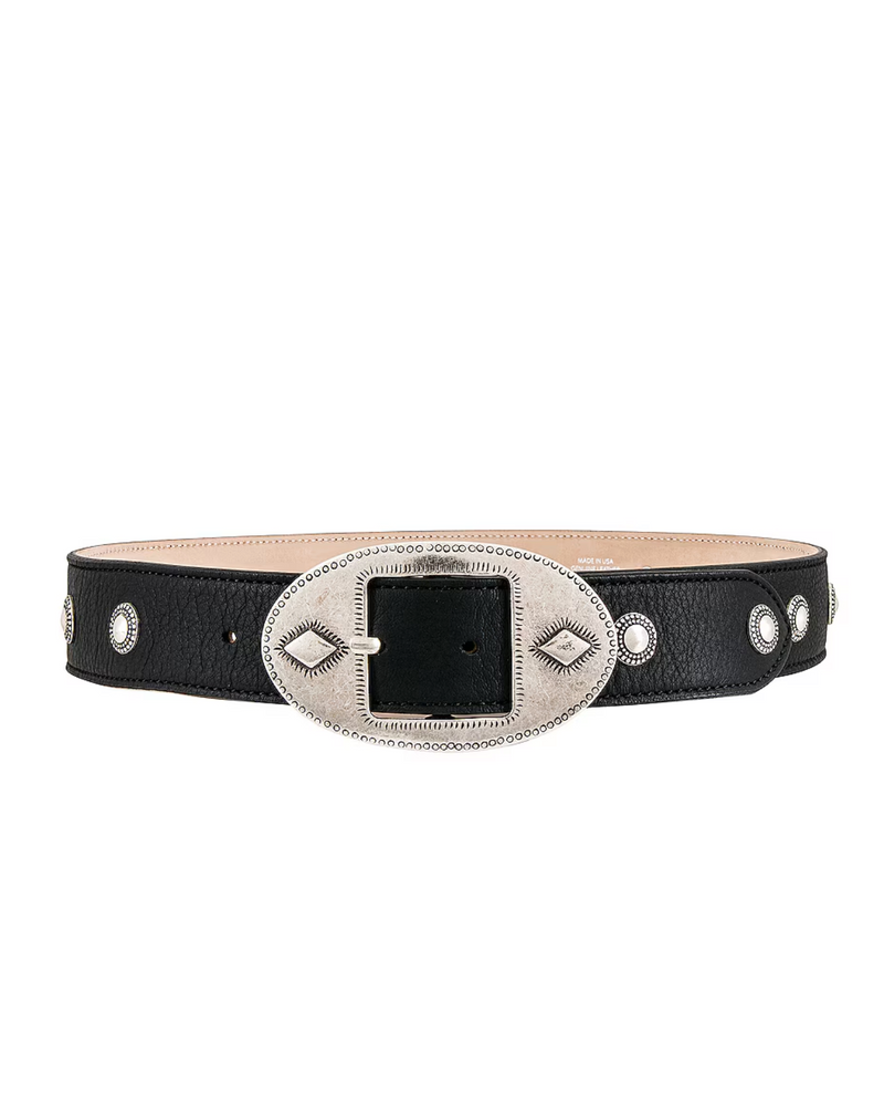 Zephyr Belt, Black Silver