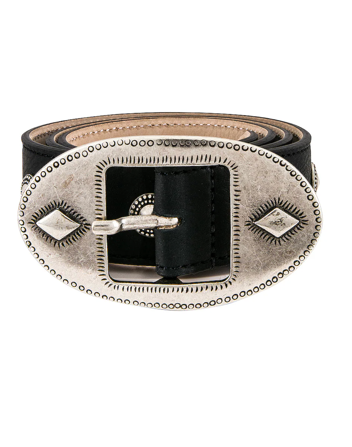 Zephyr Belt, Black Silver