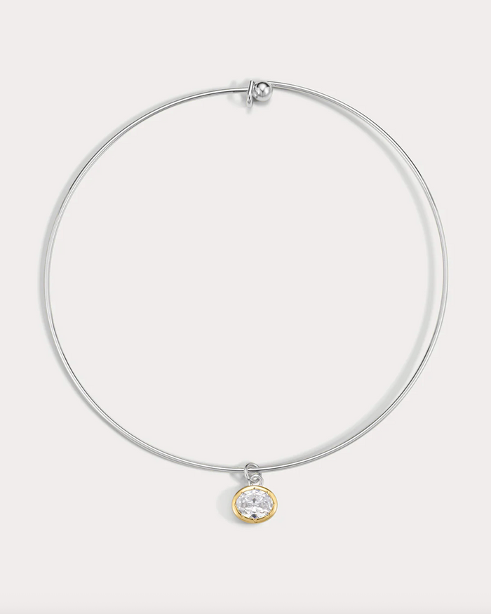 The Marais Pendant Wire Necklace, Silver