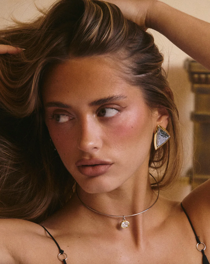 The Marais Pendant Wire Necklace, Silver