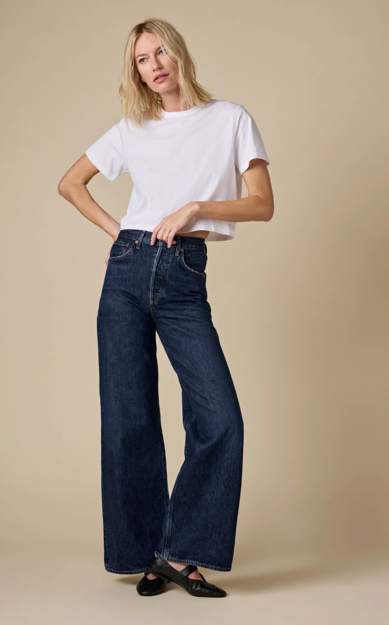 The Cropped Perfect Tee, White