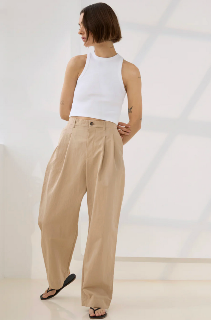 The Cropped Not So Basic Tank, White