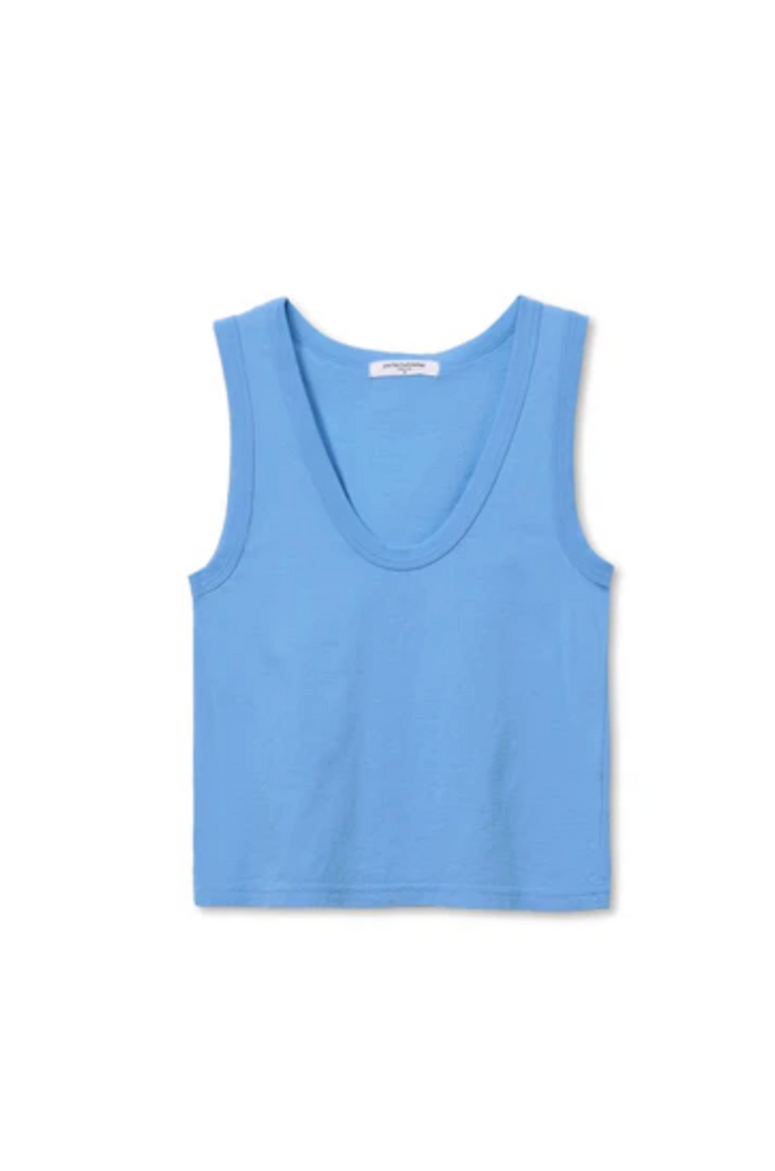Khara Cotton Tank, Pacific Blue