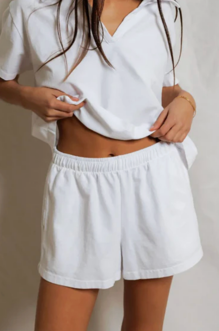 Liz Tennessee Jersey Pull On Short, White