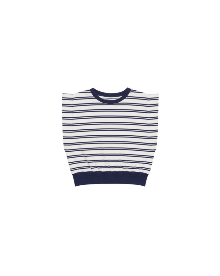 Joie Cotton Jersey Top, Midnight Stripe