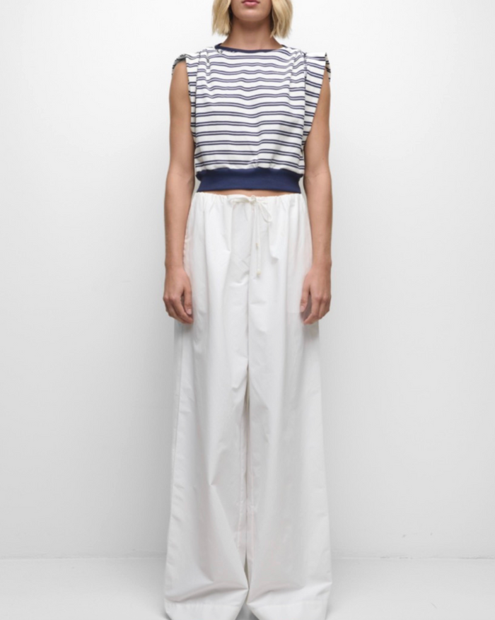 Joie Cotton Jersey Top, Midnight Stripe