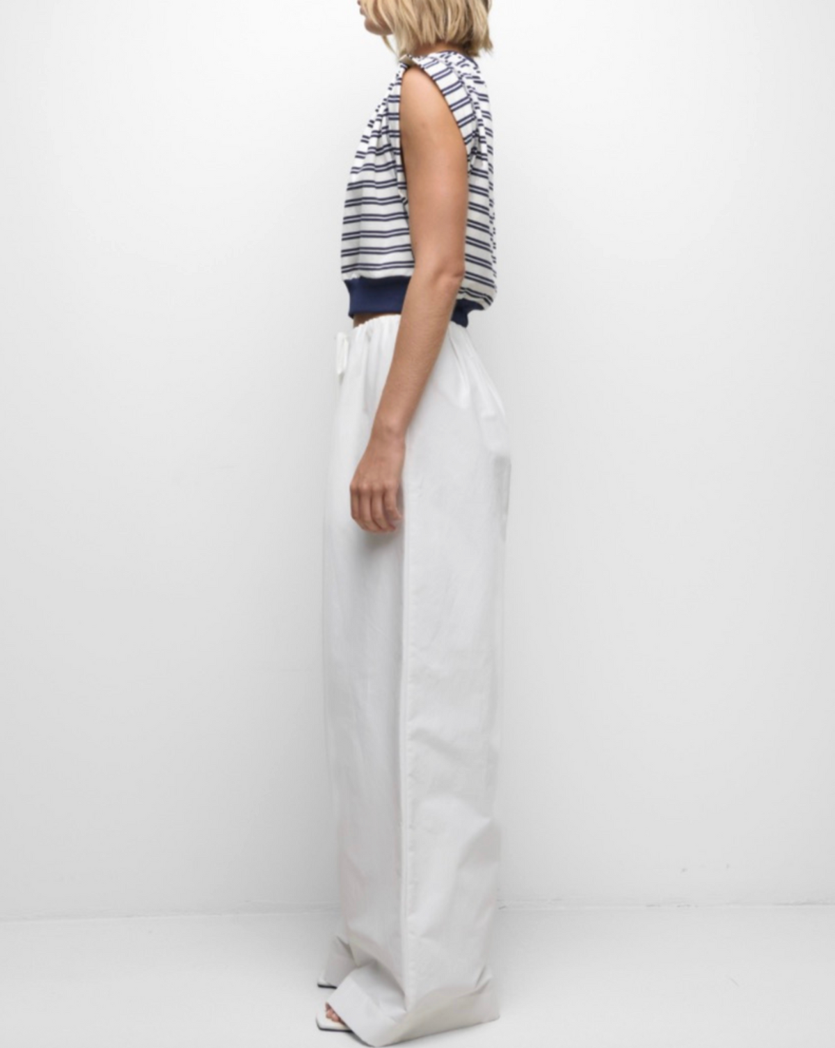 Joie Cotton Jersey Top, Midnight Stripe
