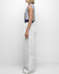 Joie Cotton Jersey Top, Midnight Stripe