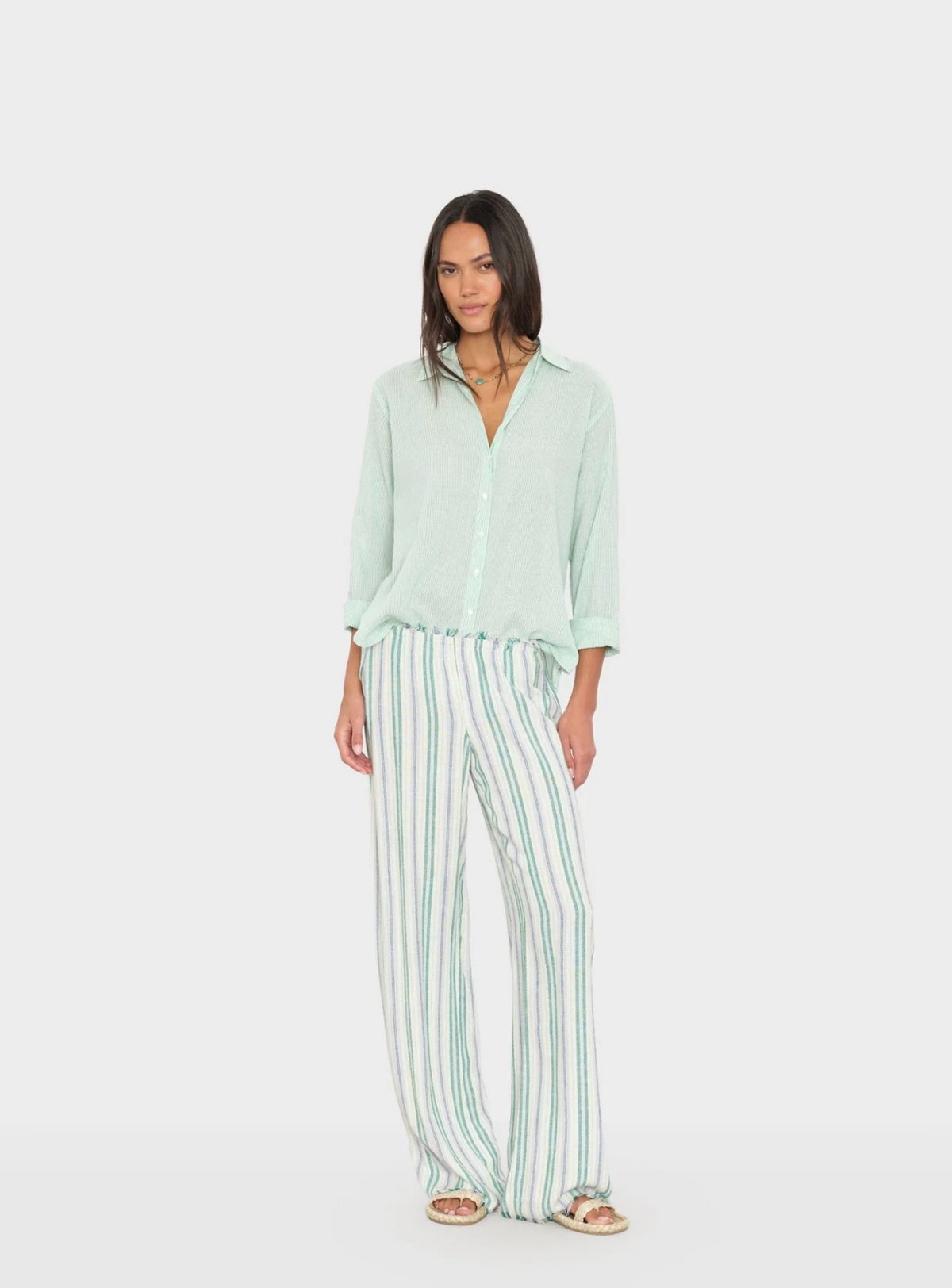 Joseph Pant, Blue Moss Stripe
