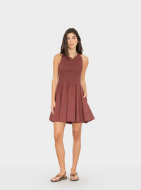 Florie Dress, Adobe Brown