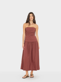 Ciara Dress, Adobe Brown