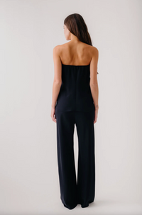 Naomi Bias Cut Pull On Pant, Black