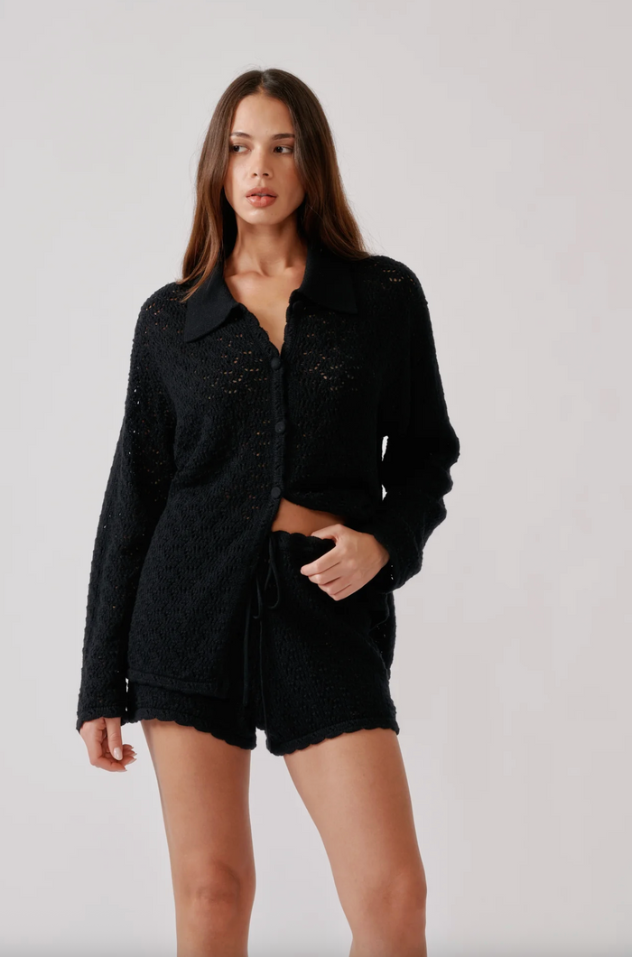 Kindra Relaxed Shorts, Black