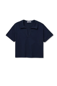 Charlie Tennessee Jersey Collar Short Sleeve, Navy