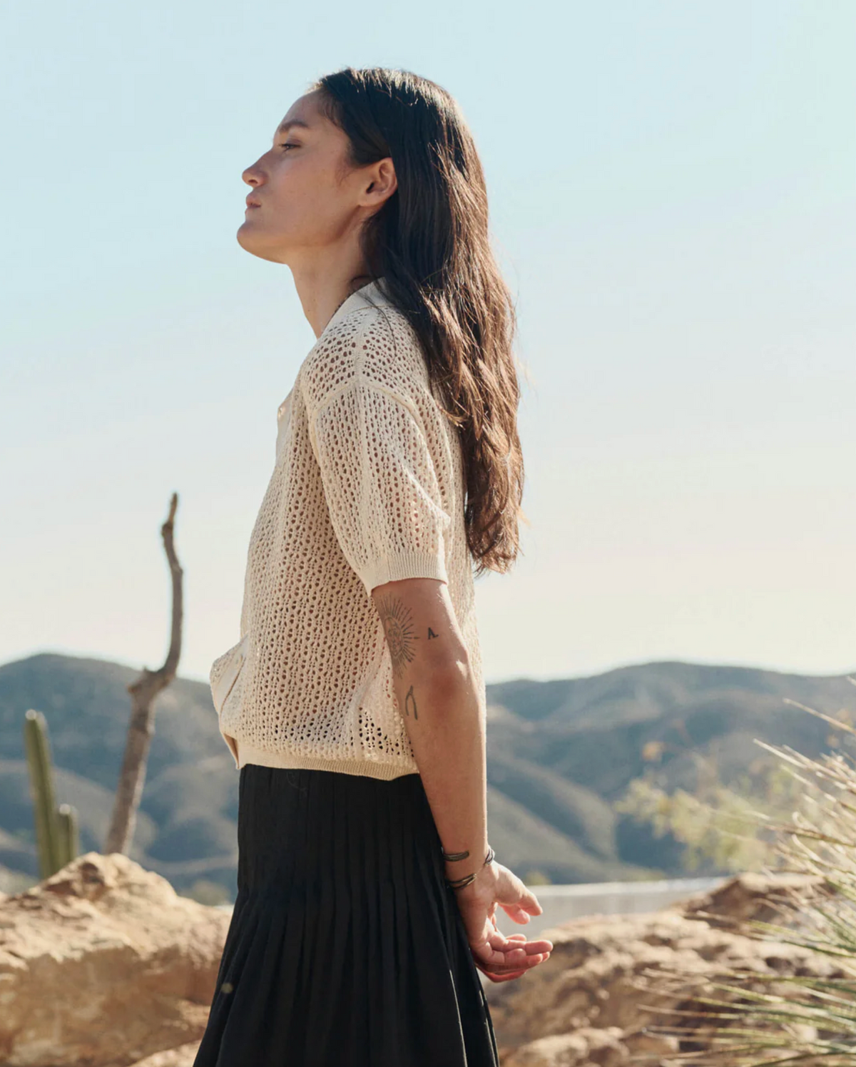 The Crotchet Polo, Cream