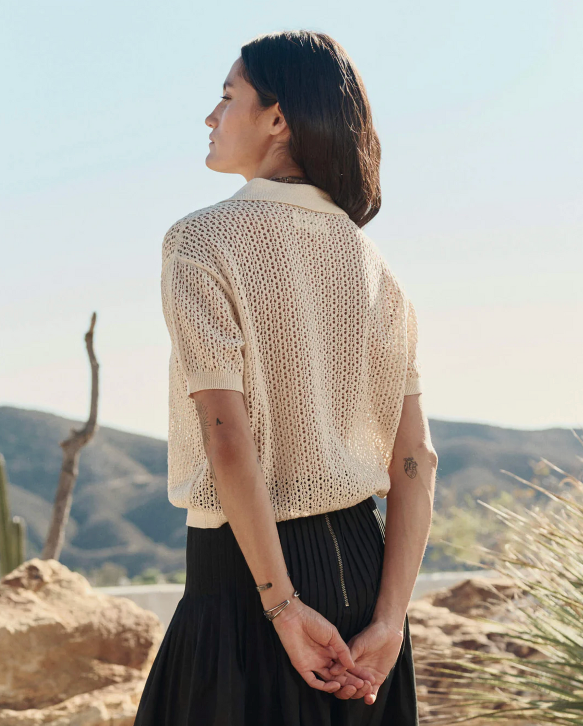 The Crotchet Polo, Cream