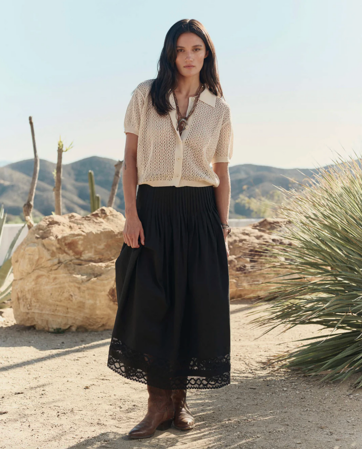 The Crotchet Polo, Cream