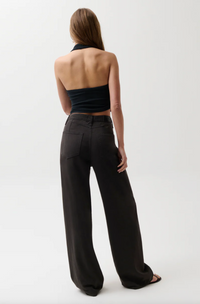 Sydney High Rise Linen Bowed Wide, Bristol Black