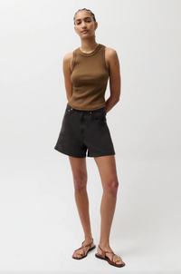 Kimora High Rise A-Line Short, Bristol Black