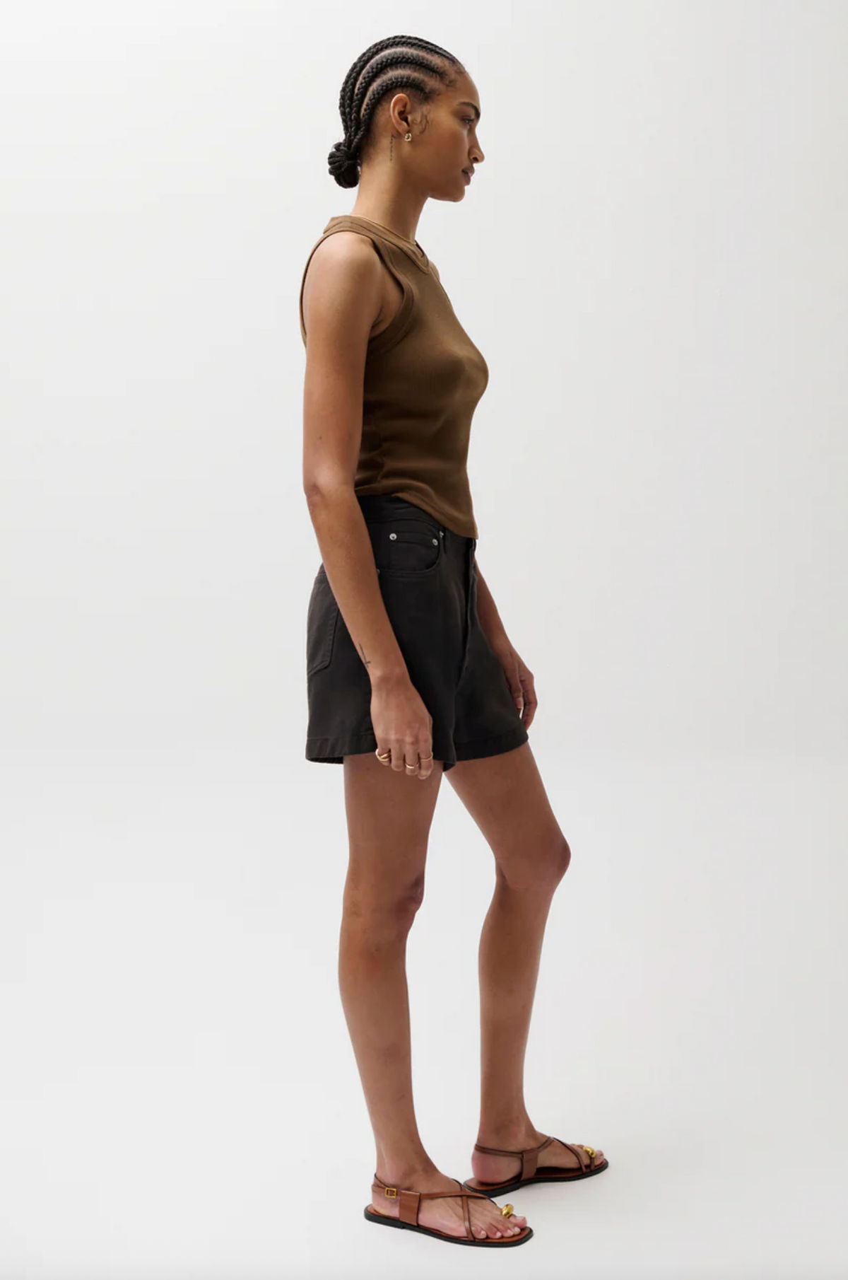 Kimora High Rise A-Line Short, Bristol Black
