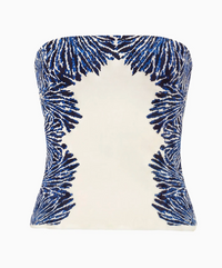 Madelie Strapless Top, Ocean