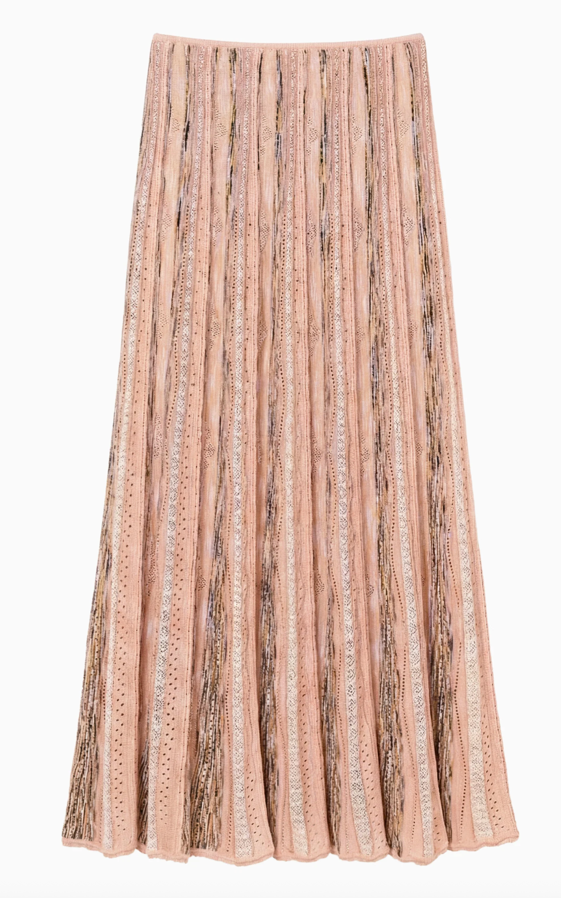Clio Knit Midi Skirt, Hibiscus