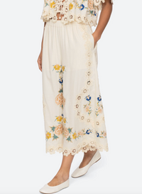 Adonna Emb Pant, Cream