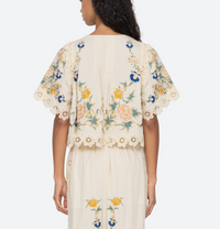 Adonna Emb Top, Cream