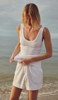 The Scoop it Up Tank, White