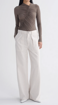 Low Curve Utility Jean, Bone