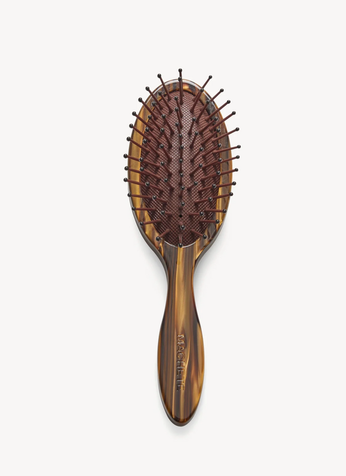 Travel Detangling Hairbrush, Tiger's Eye