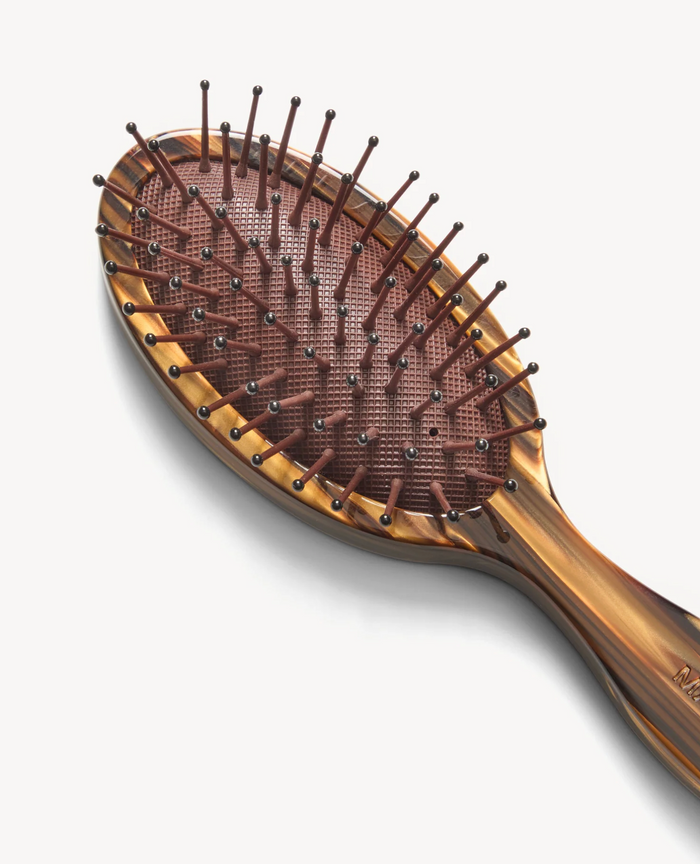 Travel Detangling Hairbrush, Tiger's Eye