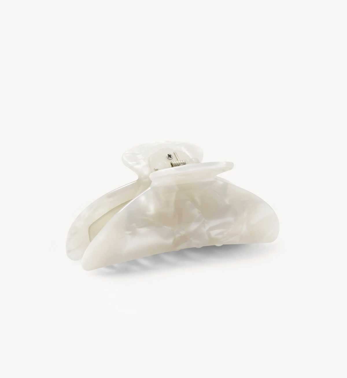 Midi Heirloom Claw, White Shell