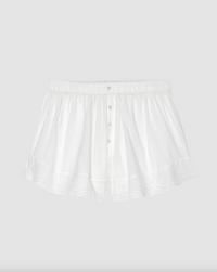 The Eyelet Tap Short, True White