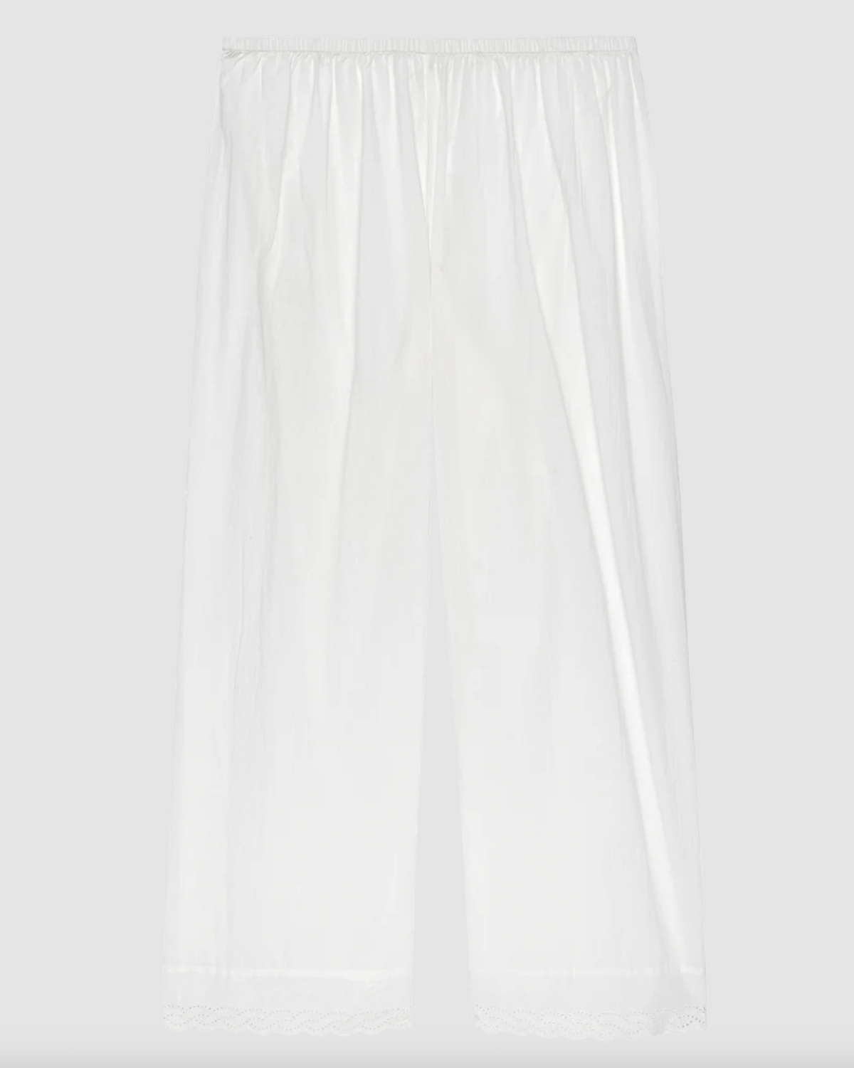 The Eyelet Easy Sleep Pant, True White