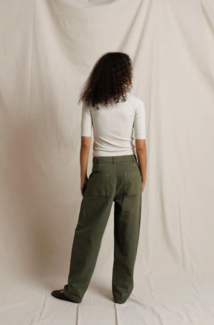 Amelia Luxe Rib Elbow Raglan Crewneck, Oatmeal