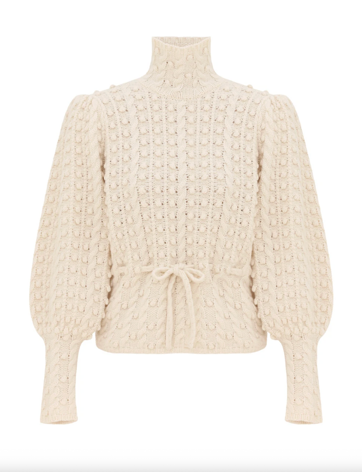 Valiant Wool Bauble Sweater, Cream