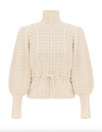 Valiant Wool Bauble Sweater, Cream