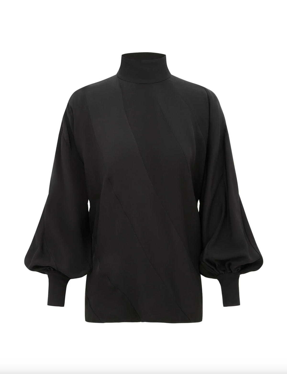 Bias Blouse, Black