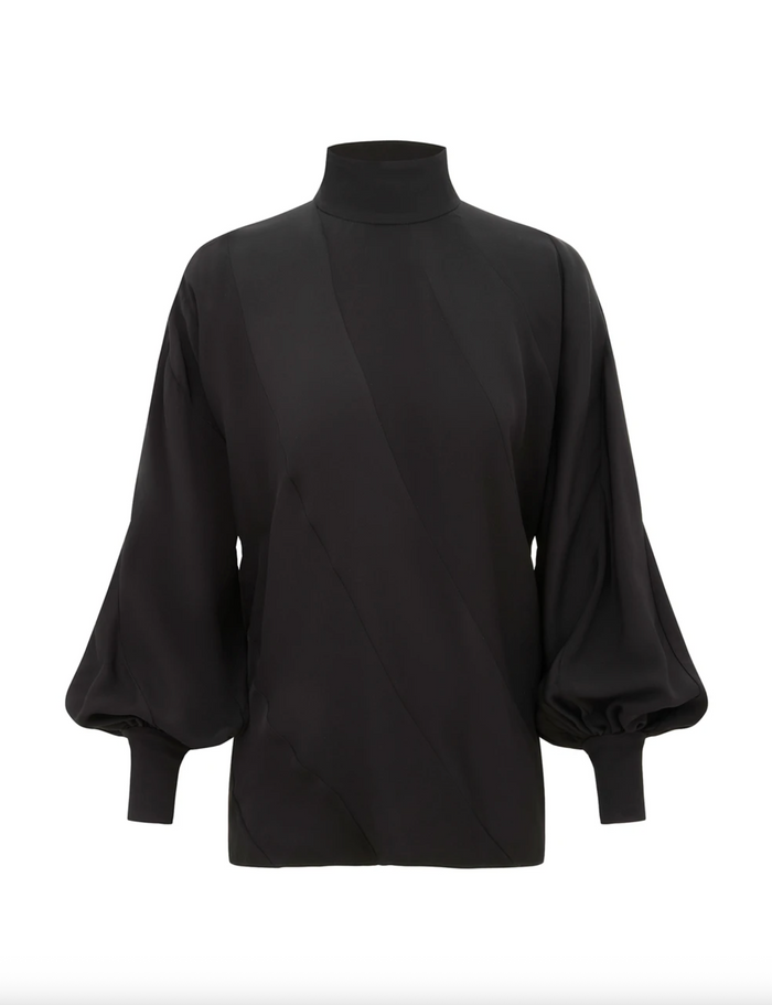 Bias Blouse, Black