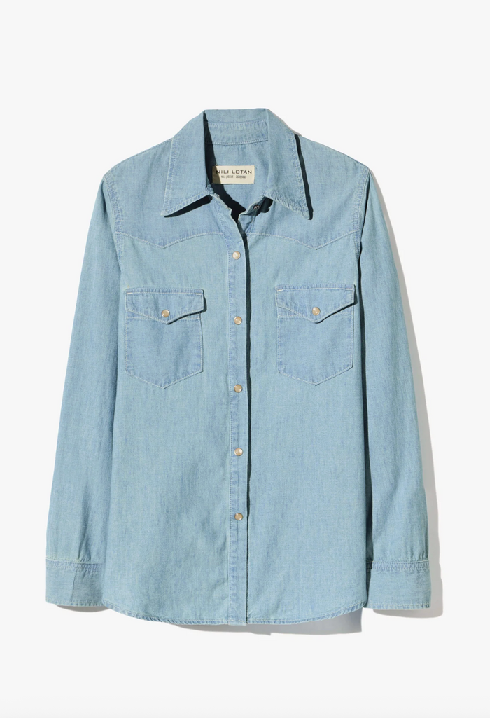 Travis Chambray Shirt, Indigo Chambray