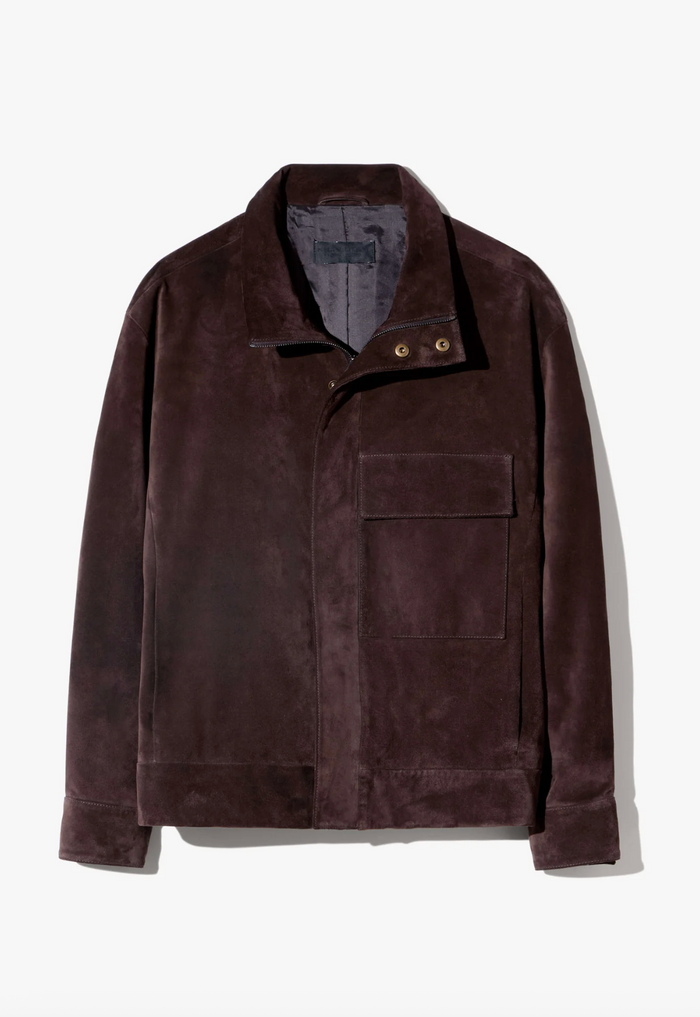 Cirque Suede Jacket, Chocolate Brown