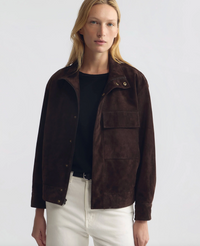 Cirque Suede Jacket, Chocolate Brown