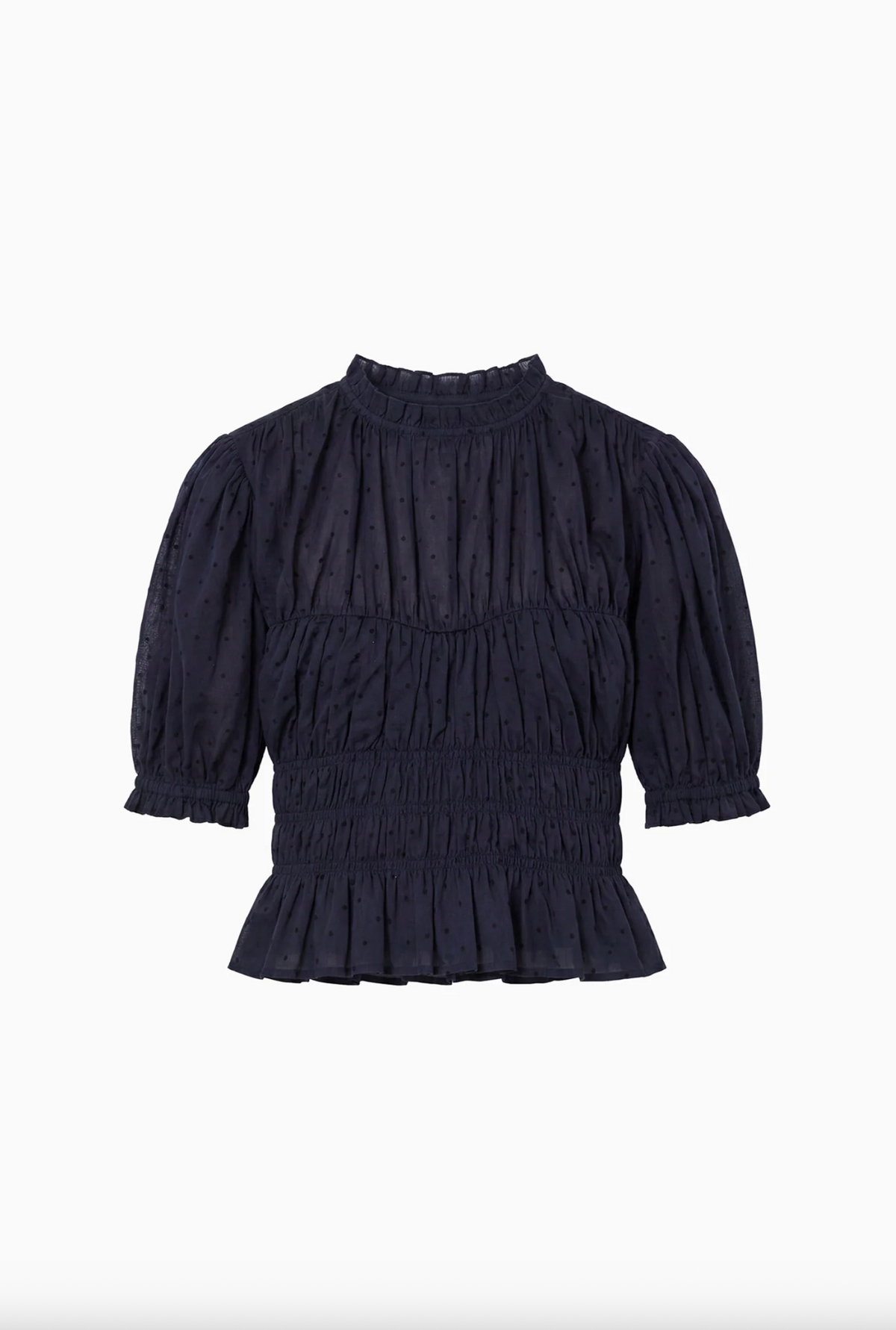 Rae Short Sleeve Cotton Top, Nightfall