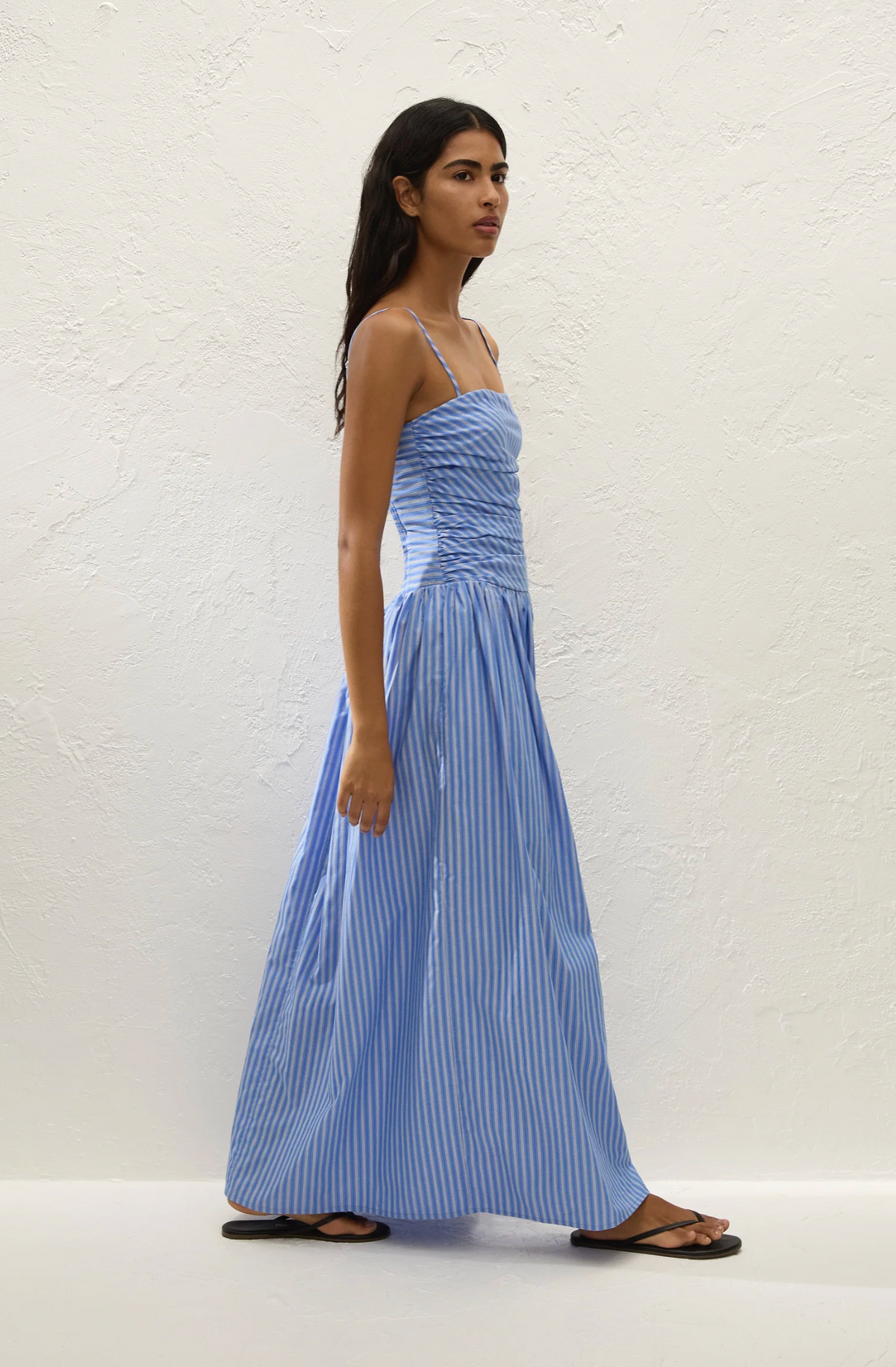 Portlligat Maxi Dress, Joao Stripe Azulejo Blue