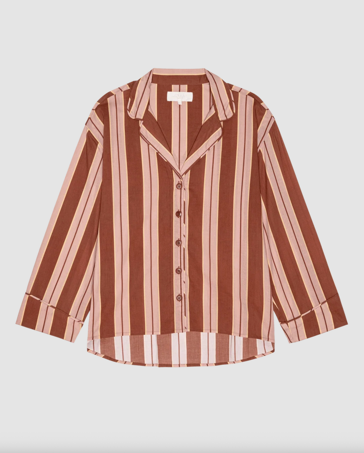 The Pajama Shirt, Ganache Stripe