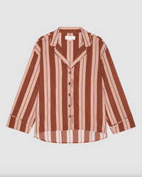The Pajama Shirt, Ganache Stripe