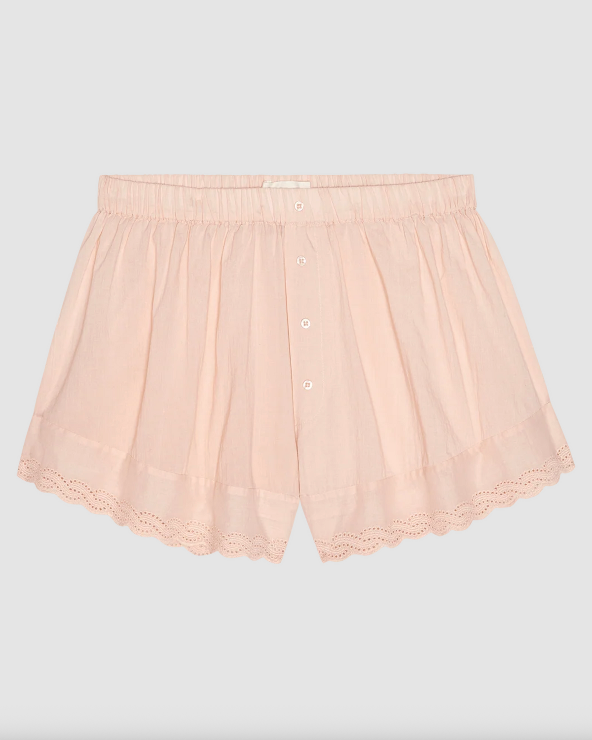 The Eyelet Tap Short, Washed Rose
